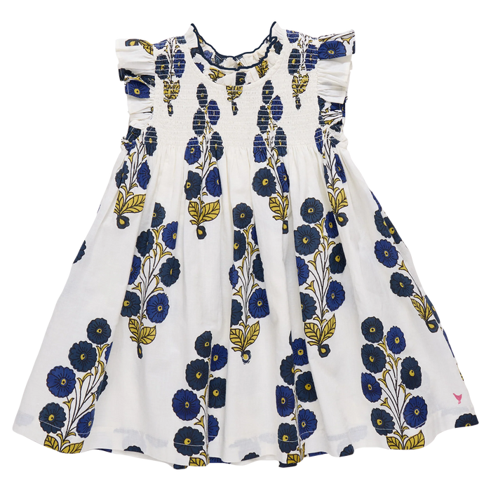 Stevie Dress Navy Buttercup Floral