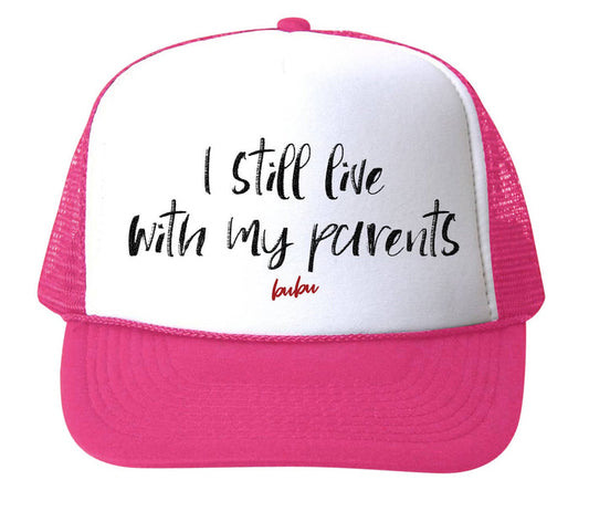 Bubu trucker hat in hot pink