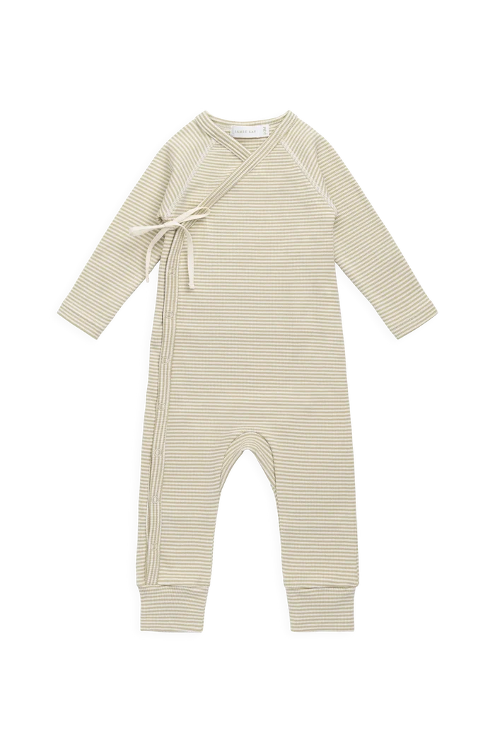 Striped Kimono Playsuit