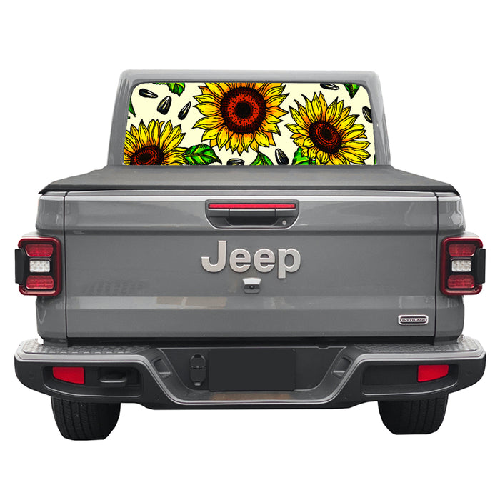Sunflowers Rear Window Decal