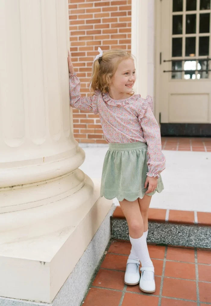 Sweetgrass Corduroy Susie Scallop Skirt