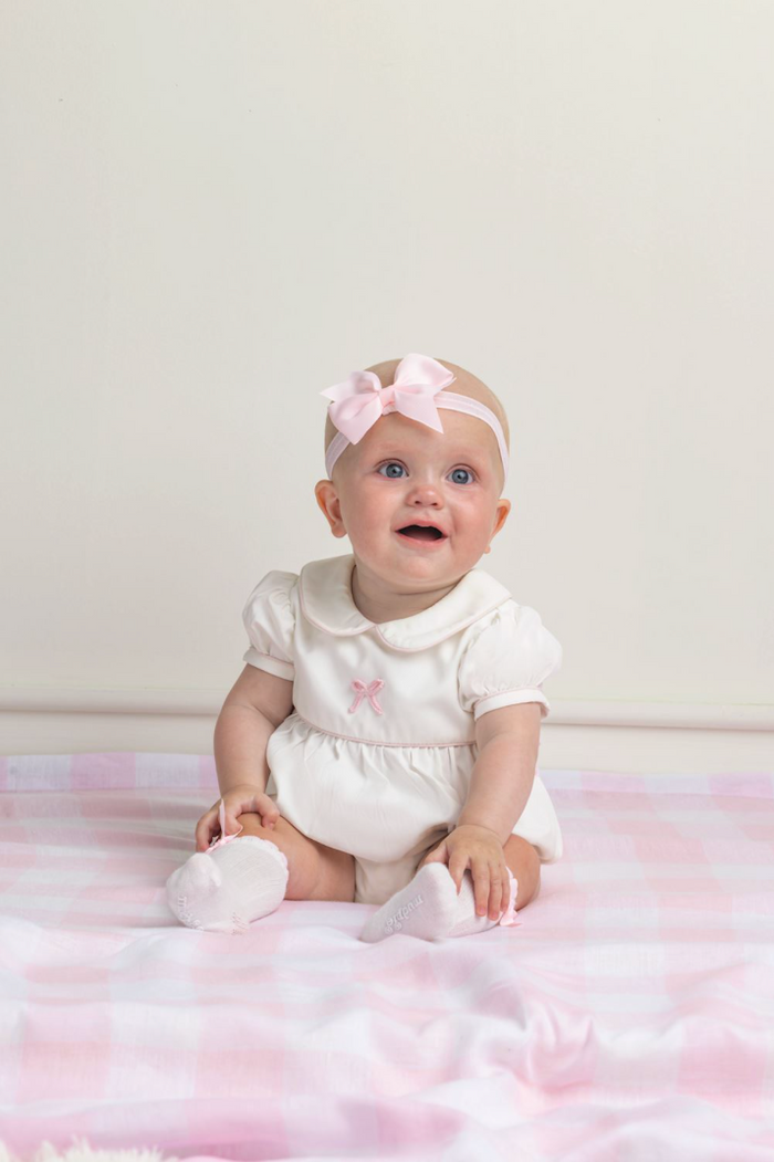Tall Pink and White Socks