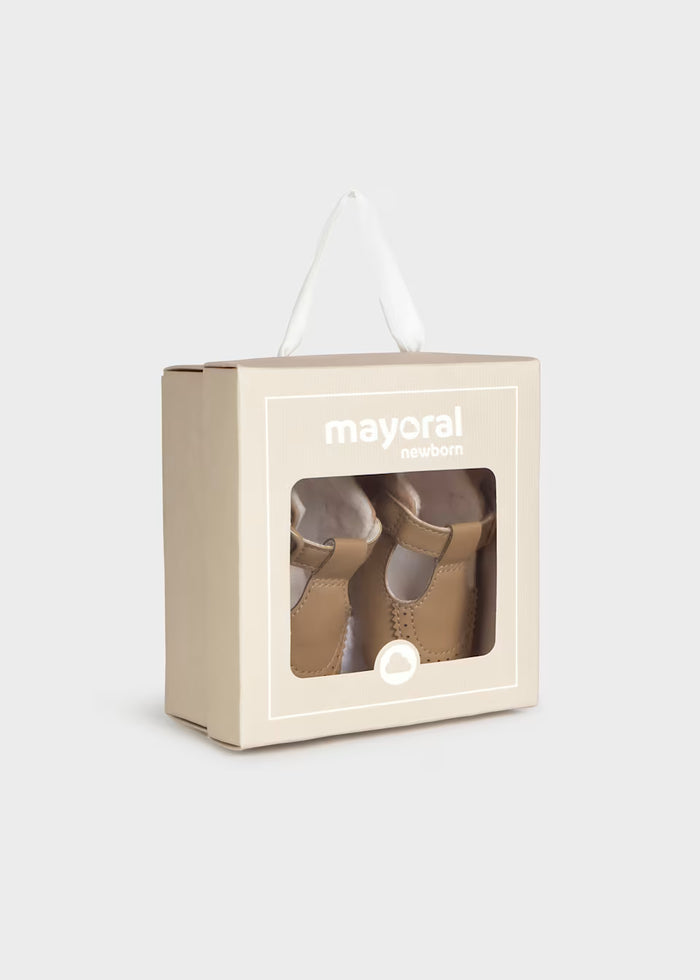 Tan Mary Jane Baby Shoes
