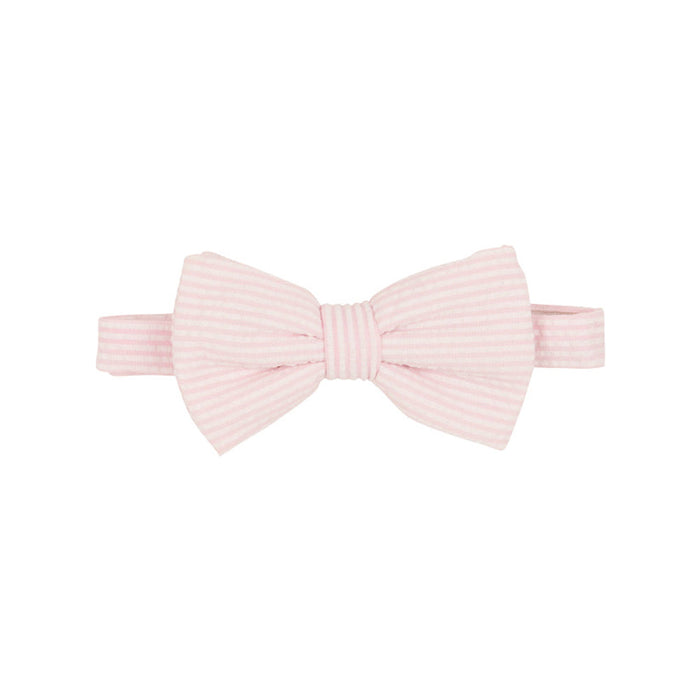 TBBC Baylor Bow Tie Pink Savannah Seersucker