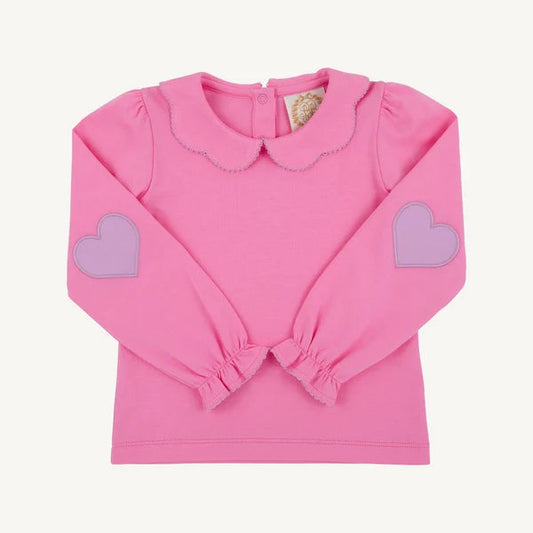 TBBC Emma's Elbow Patch Top - Winter Park Pink
