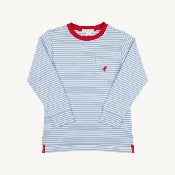TBBC LS Carter Crewneck Barri Blue Stripe