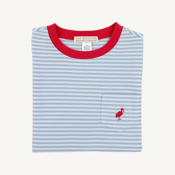 TBBC LS Carter Crewneck Barri Blue Stripe