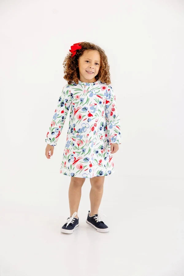 TBBC LS Lizzie's Luxe Leisure Dress Fair St Floral
