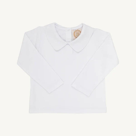 TBBC Pima Peter Pan Collar Shirt White