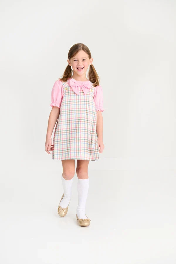 TBBC Pleated Ginny Jumper Manalapan Plaid