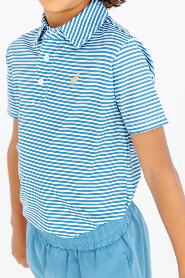 TBBC Prepletic Prim and Proper Polo Sumner County Stripe