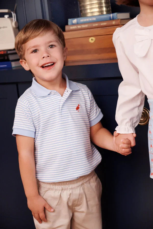 TBBC Prim and Proper Polo Beale St Blue Stripe