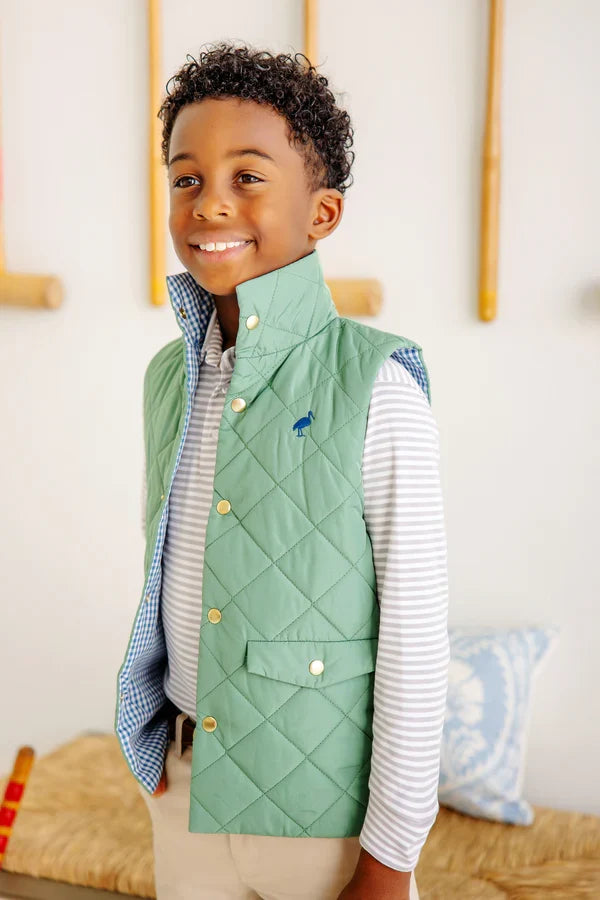 TBBC Prim and  Proper Polo Grantley Gray Stripe
