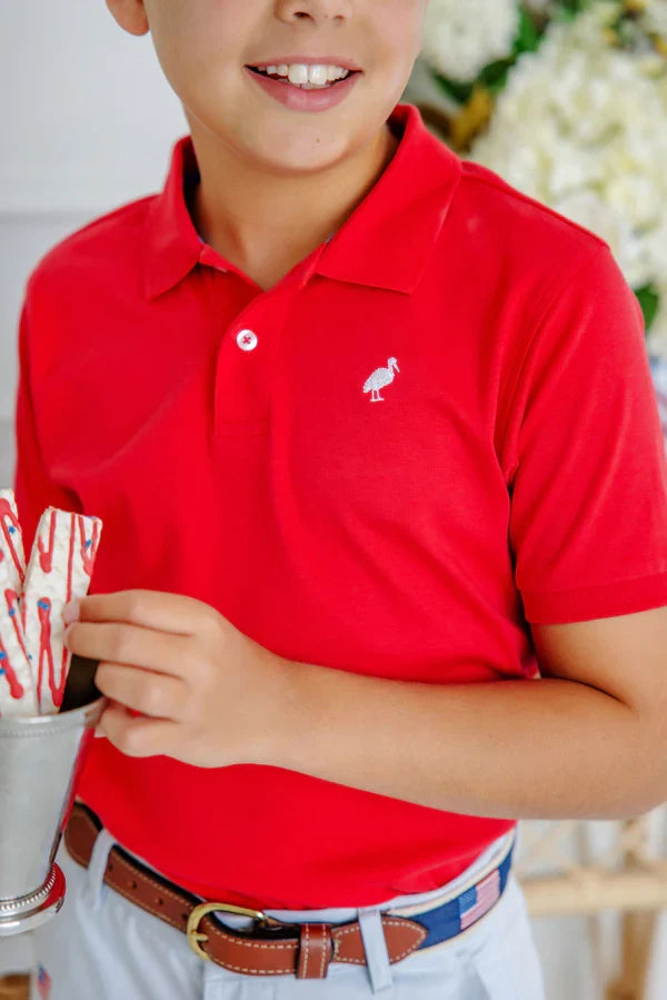 TBBC Prim and Proper Polo-Richmond Red