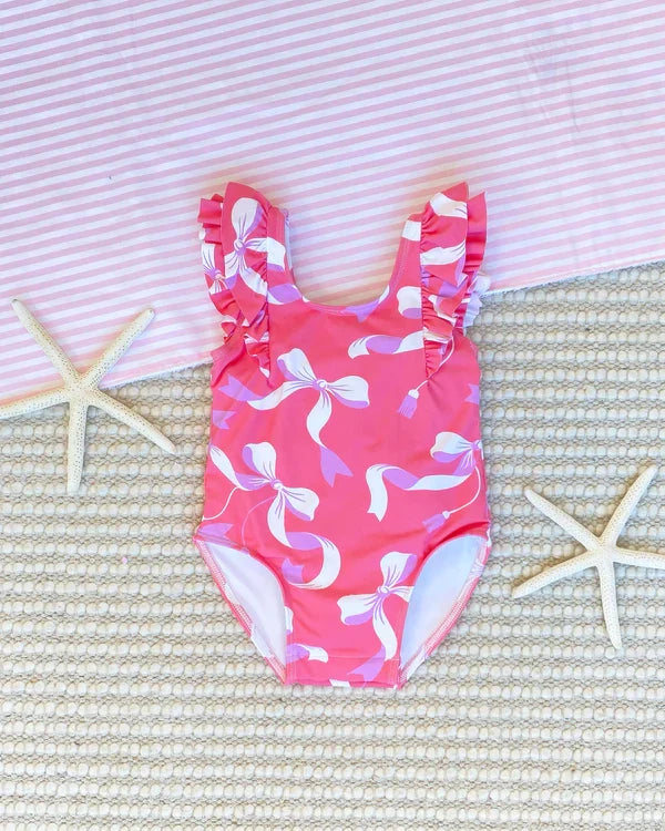 TBBC Ruehling Ruffle Bathing Suit Bagley Bows