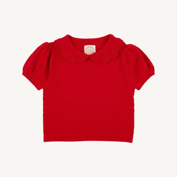 TBBC Short Sleeve Maude's Sweater Richmond Red
