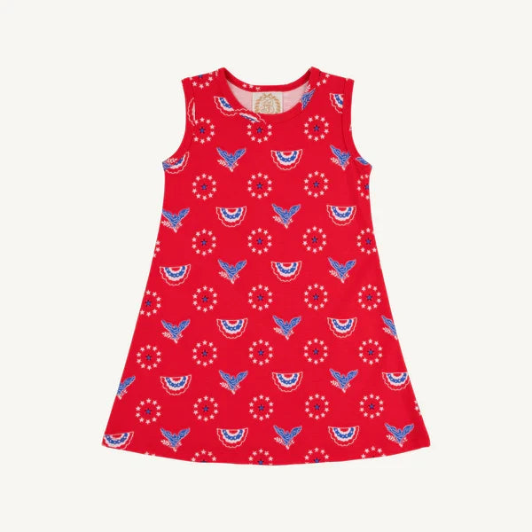 TBBC Sleeveless Polly Play Dress Star Spangled Swag