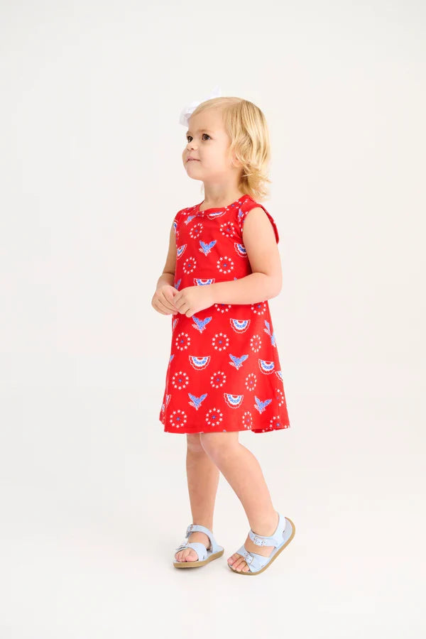 TBBC Sleeveless Polly Play Dress Star Spangled Swag