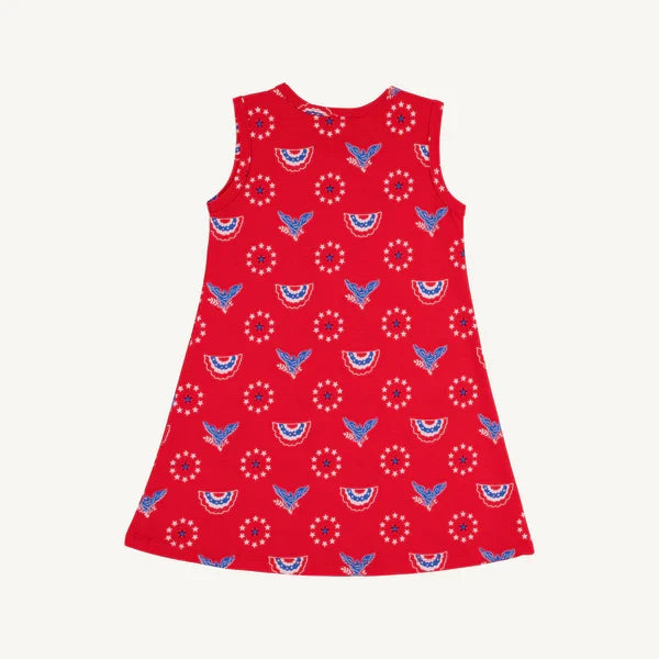 TBBC Sleeveless Polly Play Dress Star Spangled Swag