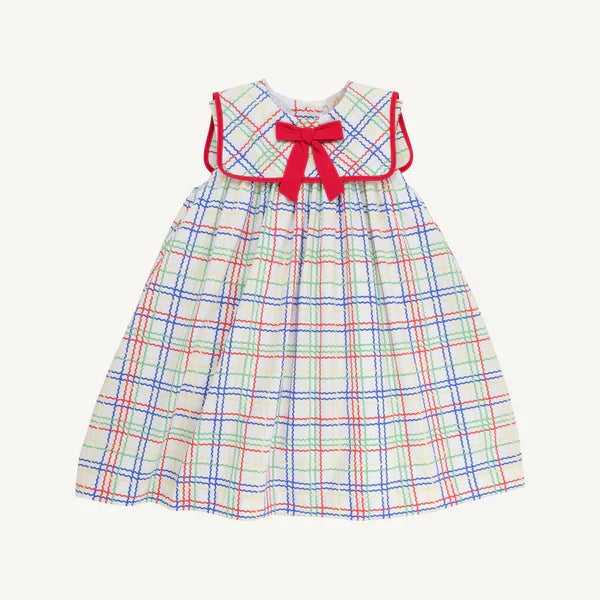 TBBC Stewart's Square Collar Dress Wellington Windowpane