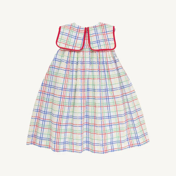 TBBC Stewart's Square Collar Dress Wellington Windowpane