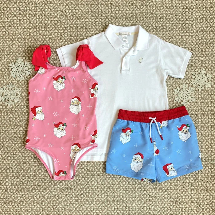 TBBC Tortola Swim Trunks Blue Dear Santa