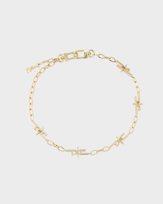 T&C Necklace in Gold