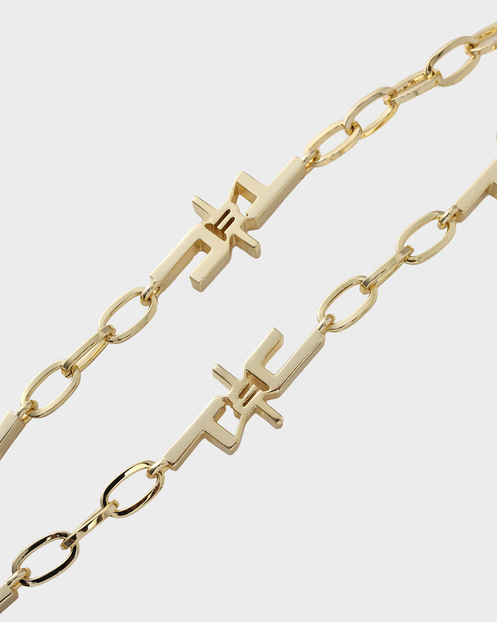T&C Necklace in Gold