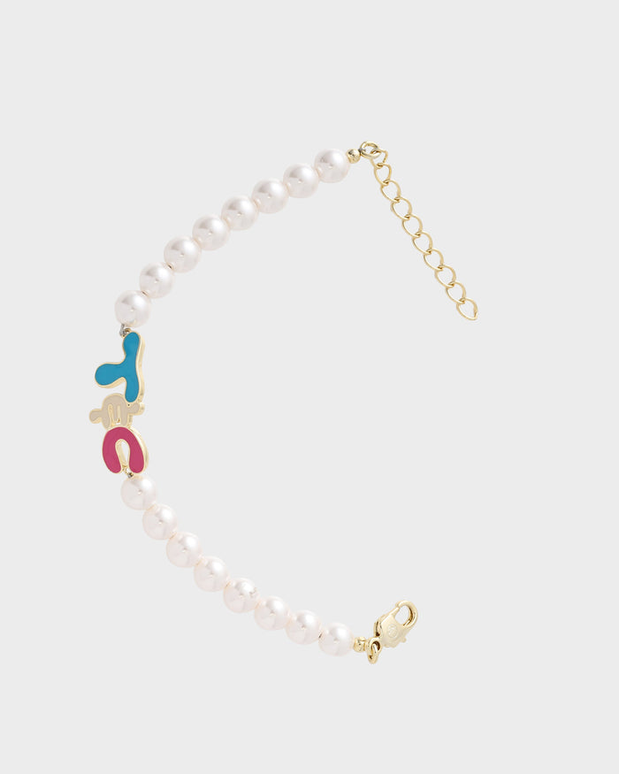 T&C Pearl Bracelet in White