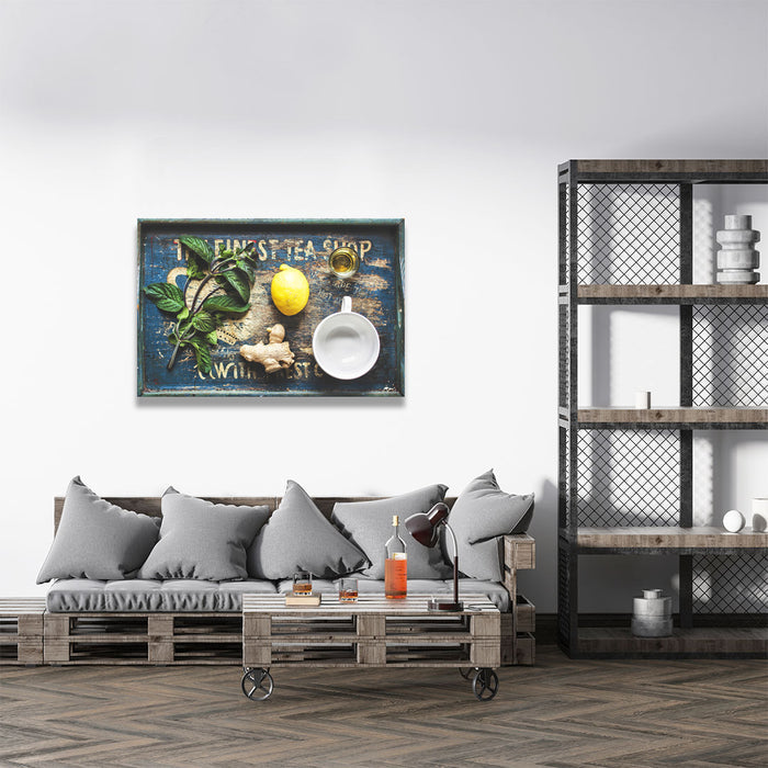 Tea Leaf Honey Herb Composition, Photography