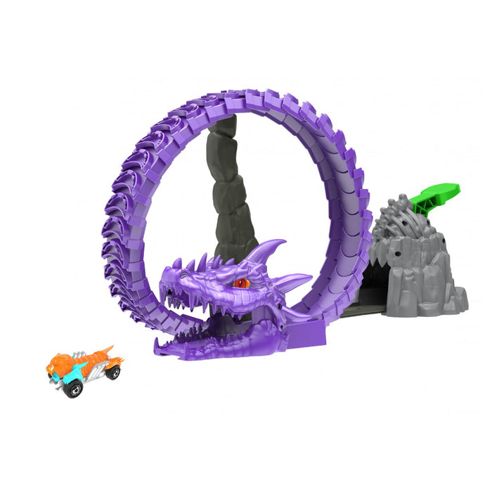 Teamsterz Beast Machines Dragon Destroyer with 1 Die-Cast Car Slam Launcher Playset for Kids