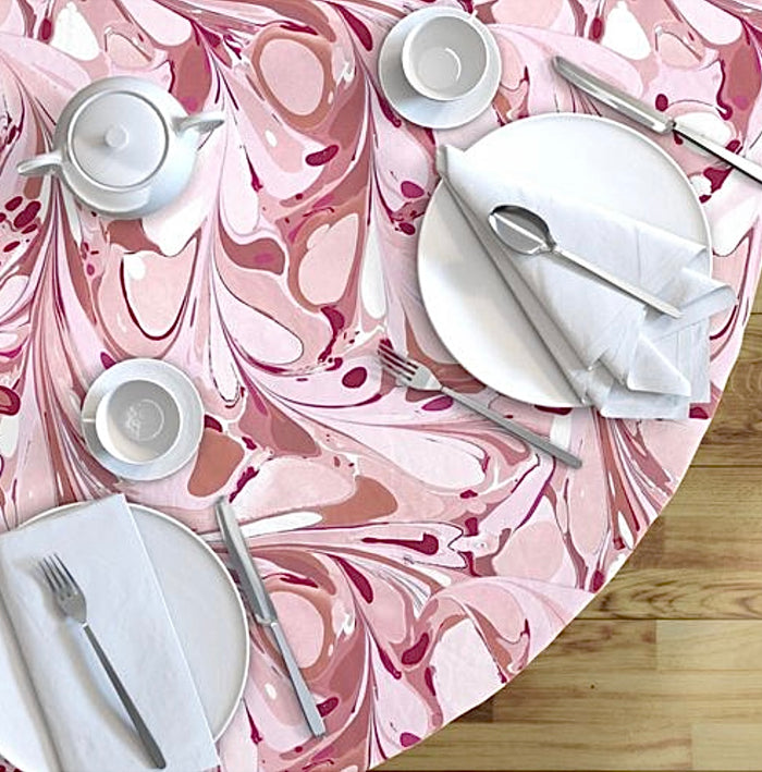 Terra Rosa Round Tablecloth MADE TO ORDER