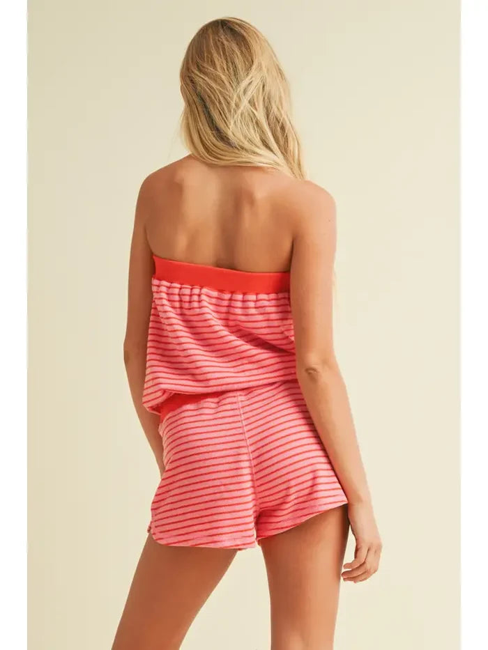 Terry Tube Top Romper