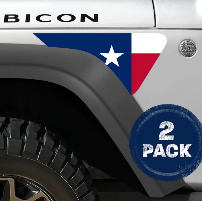 Texas State Flag Inserts & Vent Decals Bundle