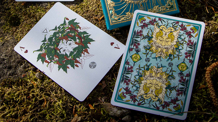 PlayingCardDecks.com-The Green Man Summer v2 Playing Cards Cartamundi