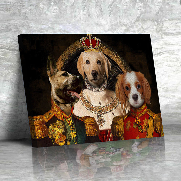The Noble Trio Custom Pet Portrait - Noble Pawtrait