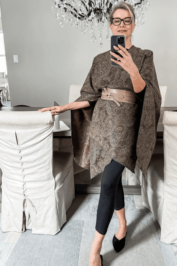 The Revival Cape in Tapestry print from Diane Kore