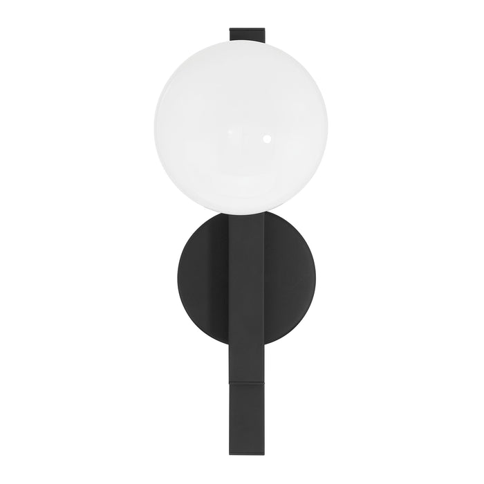 Vanity Light Thesis 207389A Julep 15 inch 1 light Matte Black Vanity Light with Opal Glass Shade THESIS
