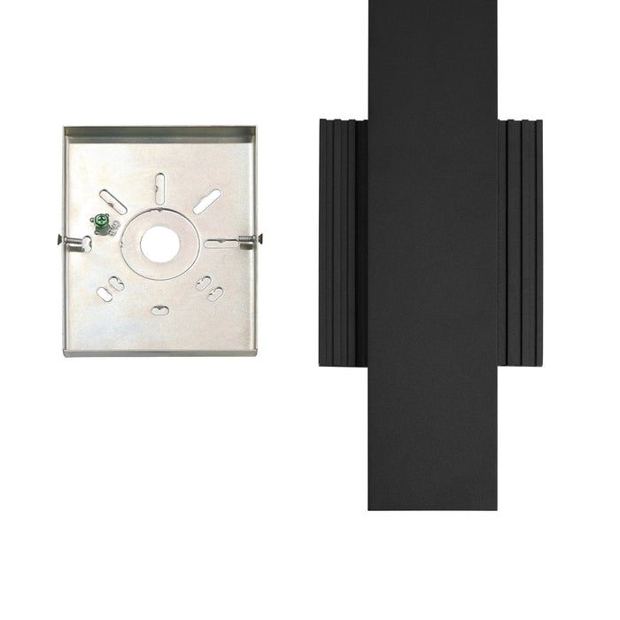 Exterior Wall Sconce Thesis 207711A Jacks 15 inch Textured Black 5CCT LED Exterior Wall Sconce THESIS