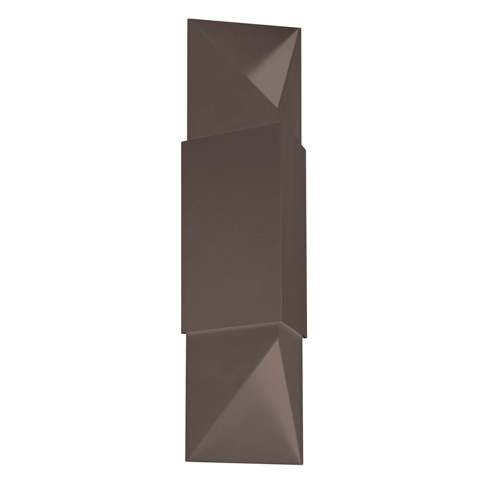 Exterior Wall Sconce Thesis 207733A Brera 20 inch 2 light Matte Black and Textured Black Exterior Wall Sconce THESIS