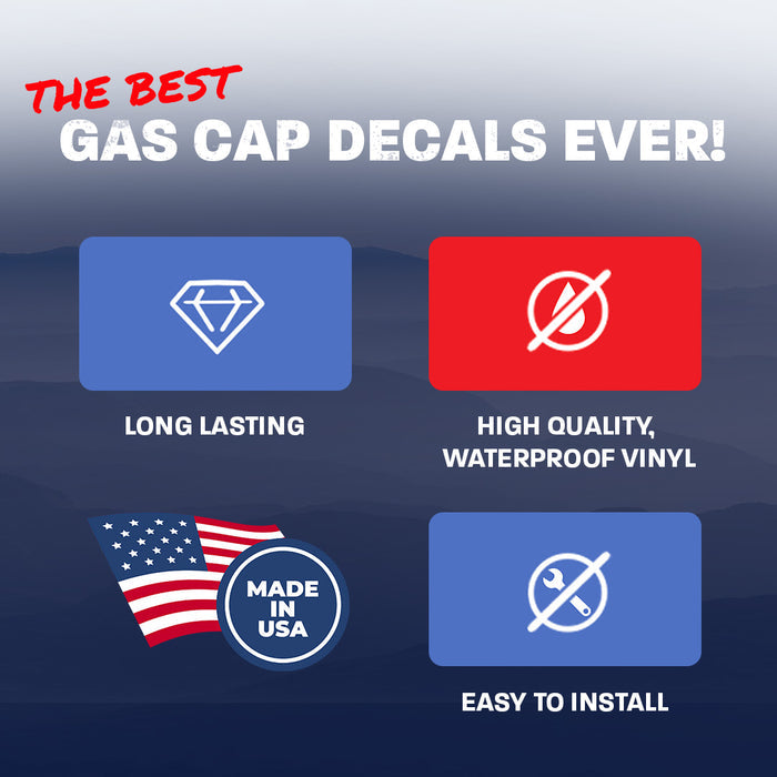 Thin Blue Line Gas Cap Decal for JT or Gladiator