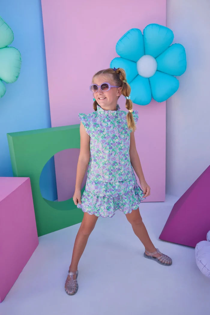 Tillies Tulips Top and Skort Set