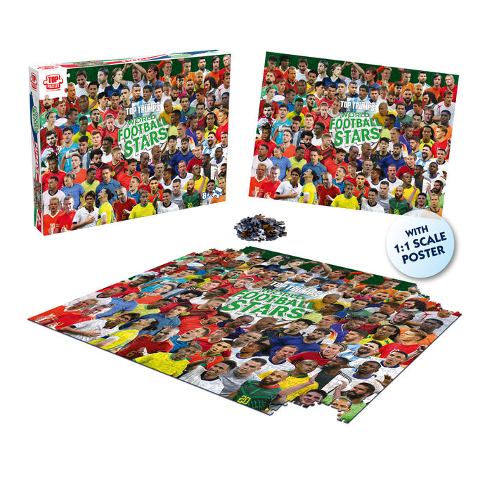 Top Trumps World Football Stars 1000 - Piece Puzzle Game
