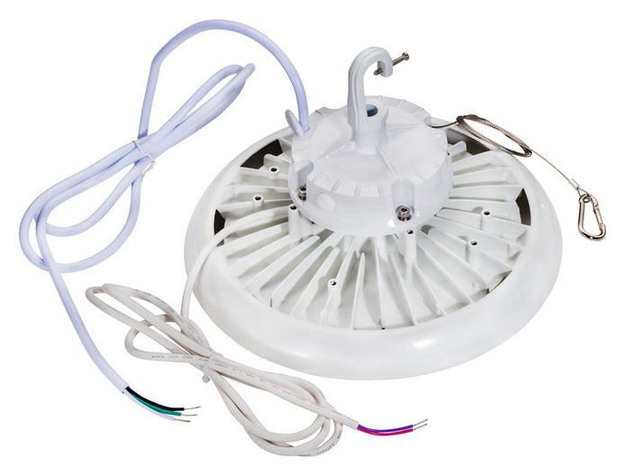 LED High Bay Topaz HBC-150W-PCTS-WH 100-150W LED UFO High Bay Power & CCT Selectable – White Topaz