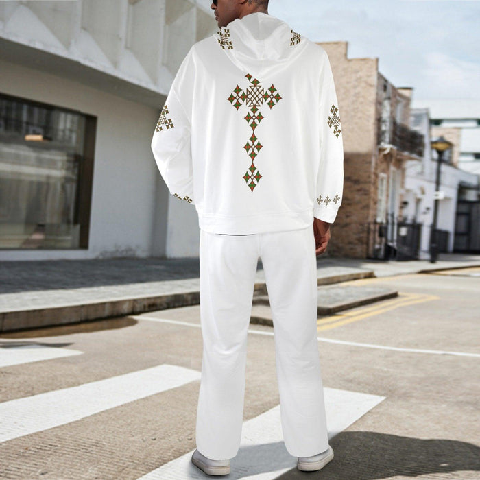 Tracksuit Set Men's Streetwear Flared Tracksuit Cross - Natna Shop