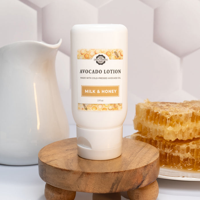 Rustic Strength, Avocado Lotion, 2oz Plastic, Milk & Honey