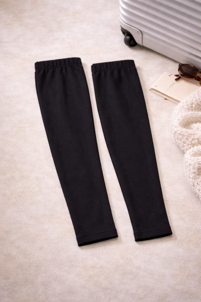 Black Travel Leg Warmer