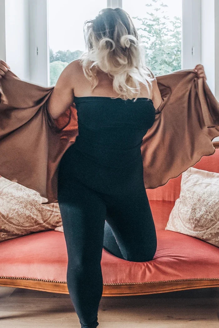 Black Travel Tights by Diane Kroe featuring a soft, comfortable fit ideal for everyday wear
