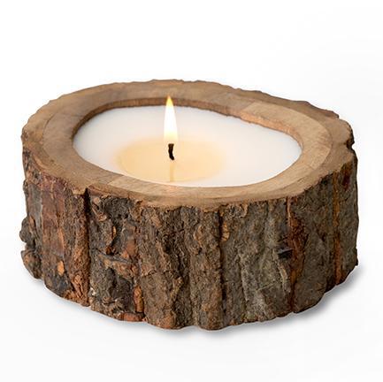 Tree Bark Pot Candle