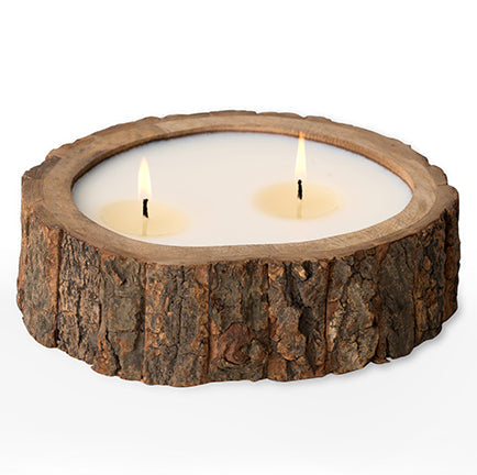 Tree Bark Pot Candle